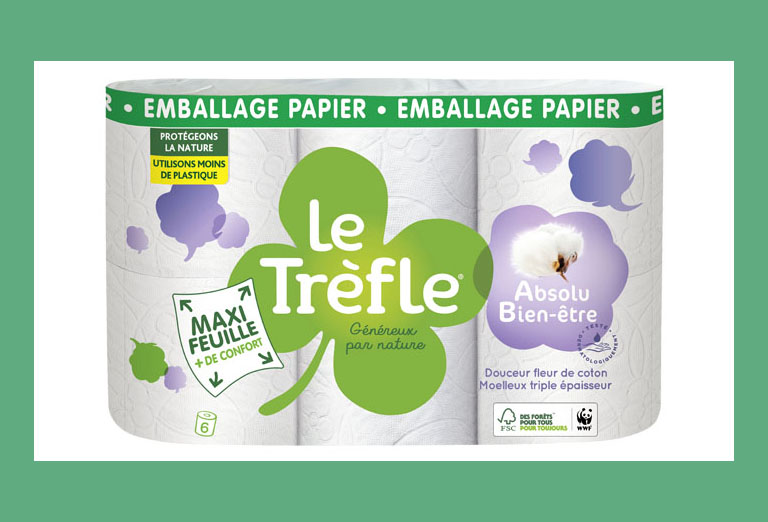 Le Trèfle innovates with new paper packaging in France