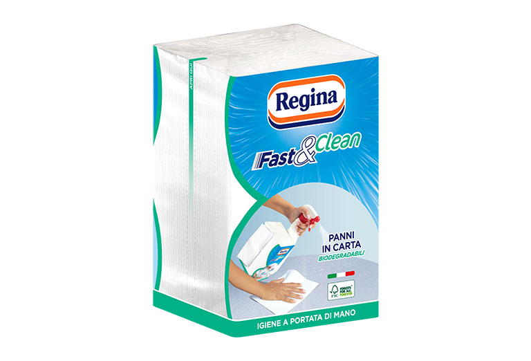 Igiene a portata di mano: Regina lancia i nuovi panni in carta Fast&Clean
