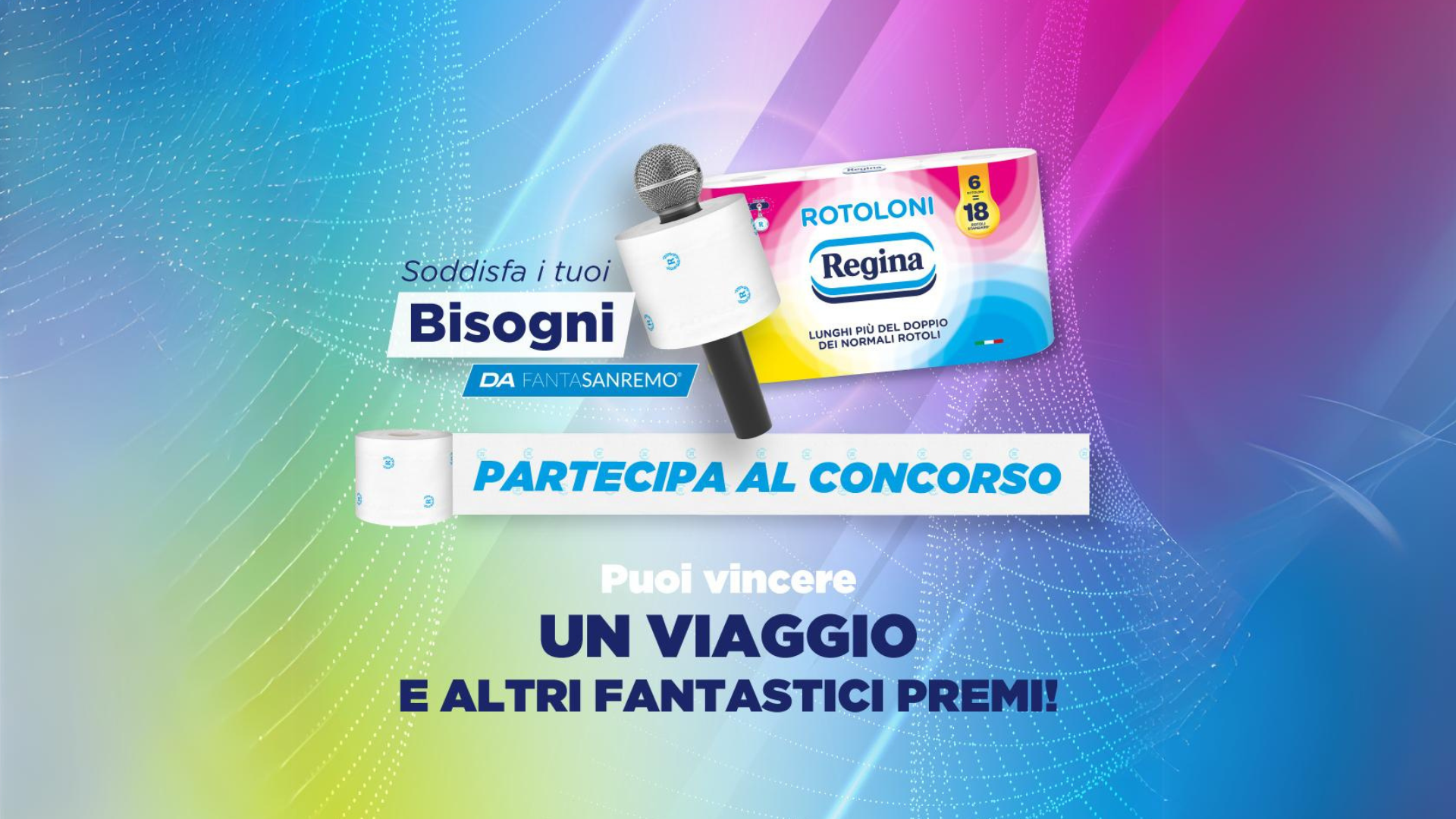 Regina sale sul palco come Main Sponsor del FantaSanremo 2024